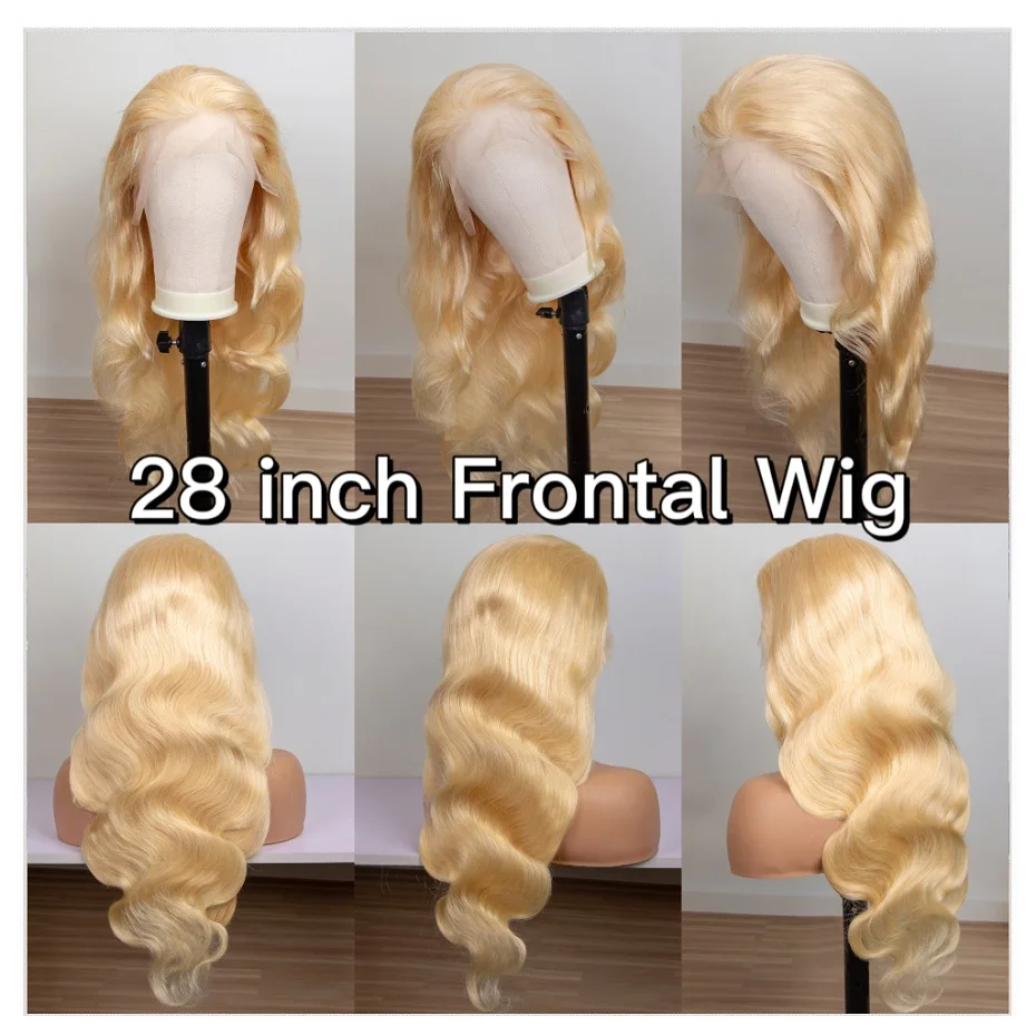 360 Lace Frontal Wig 613 Blonde 13x4 13x6 Body Wave Lace Front Wig Preplucked Brazilian Lace Front Human Hair Wigs 30 32 46 Inch