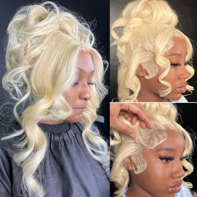 360 Lace Frontal Blonde Body Wave Human Hair Wig