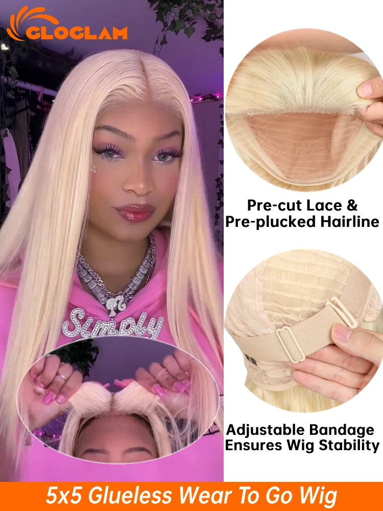 Luxury Blonde 613 Lace Wig 36-38in Remy Brazilian - Image 3